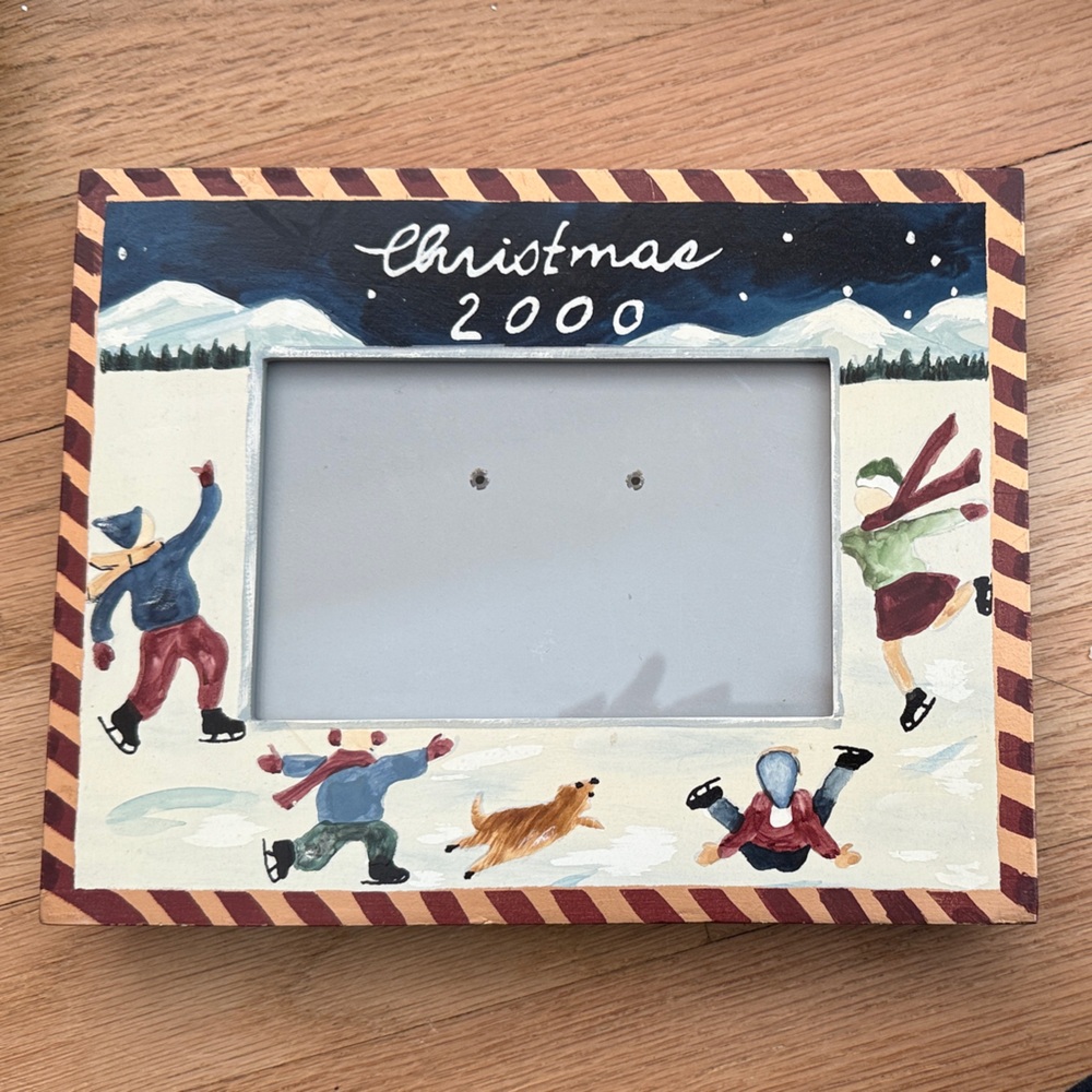 Christmas 2000 Hand-Painted Picture Frame from Exposures